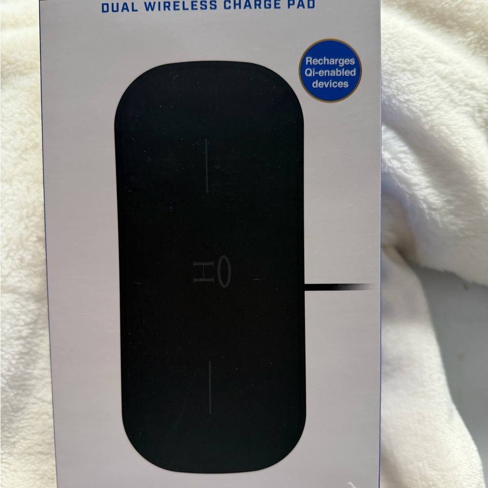 Halo Black Dual Wireless Charge Pad